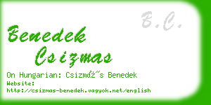 benedek csizmas business card